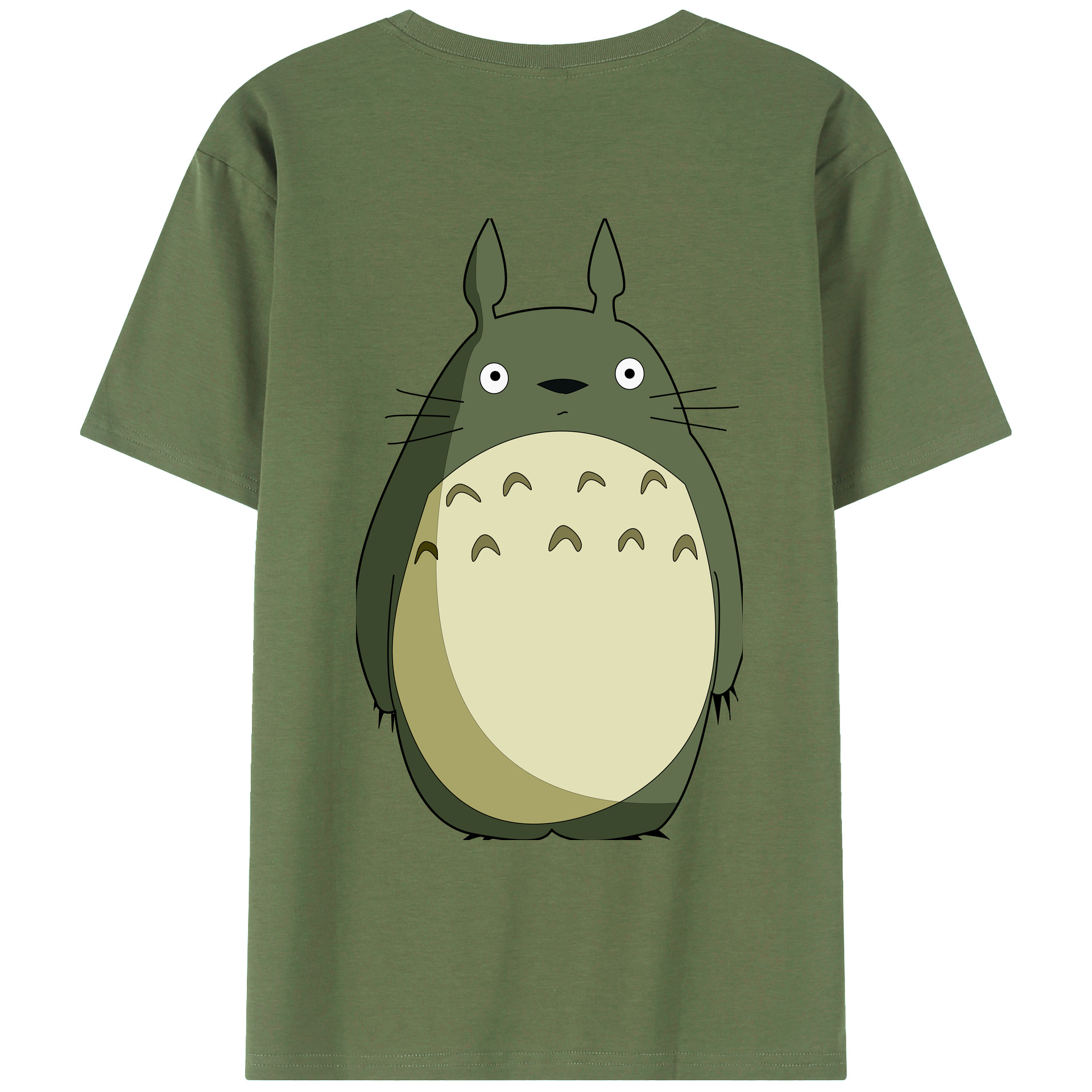 （画像用） となりのトトロ 草壁メイ 草壁サツキ My Neighbor Totoro Satsuki Kusakabe Mei Kusakabe 綿100％ メンズ半袖Tシャツ（バックプリント） 通気性